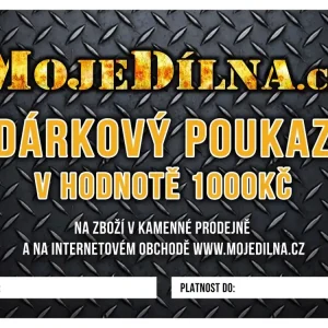 Dárkový poukaz MojeDílna.cz v hodnotě 1000 Kč Akce