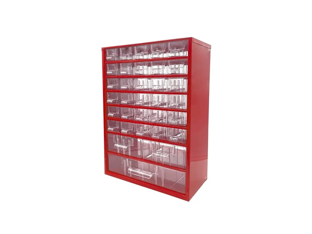 Super Cena TOKOZ - Zásuvkový organizér 09 / 30S, 2M, 1L - RAL 3002 - Červená (6741)