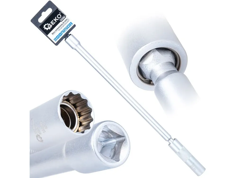 Výhodná Nabídka 3/8" 14mm tenkostěnný klíč na zapalovací svíčky s univerzálním kloubem