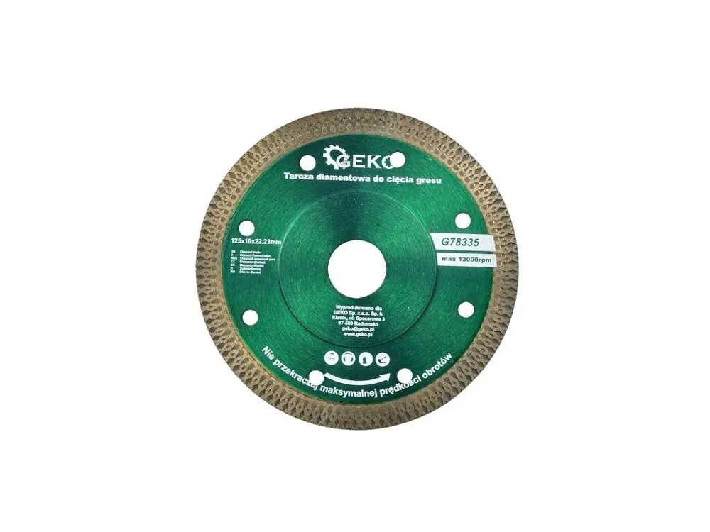 Diamantový kotouč pro řezání kameniny 125x10x22,23mm Autentický