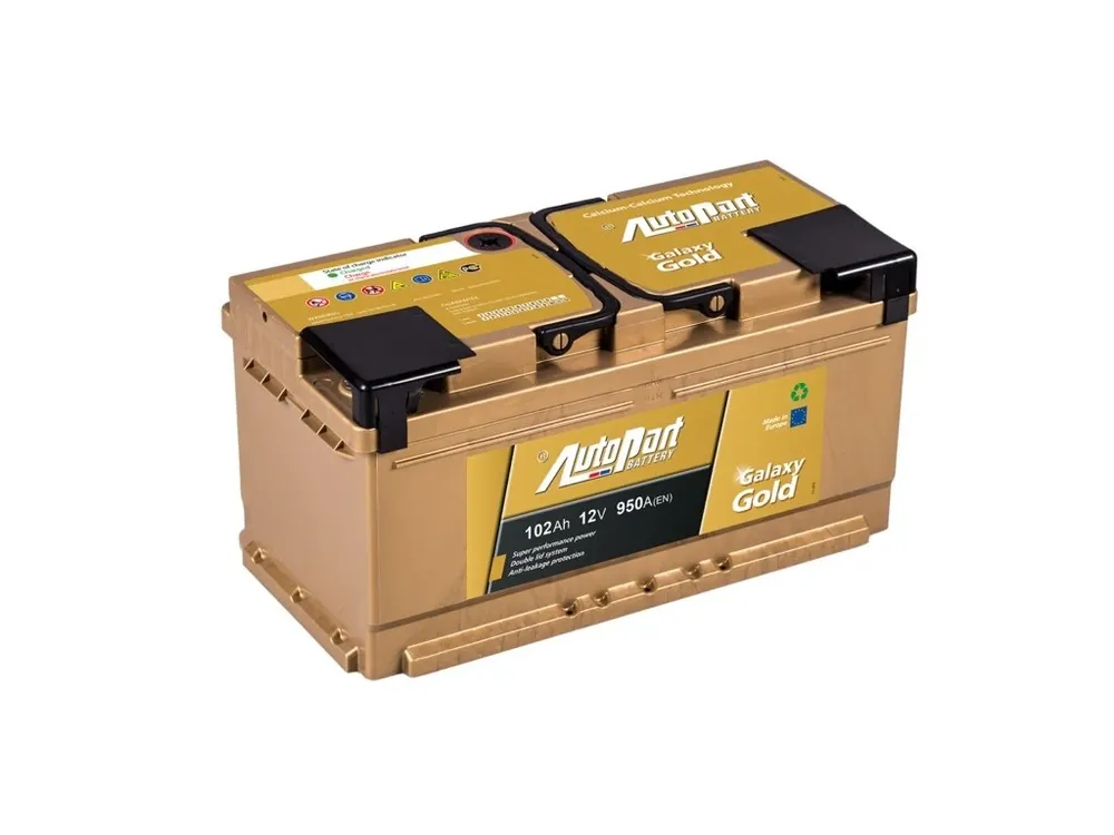 Horká Nabídka Autobaterie Galaxy Gold 102 Ah 12V, 353x175x190 mm