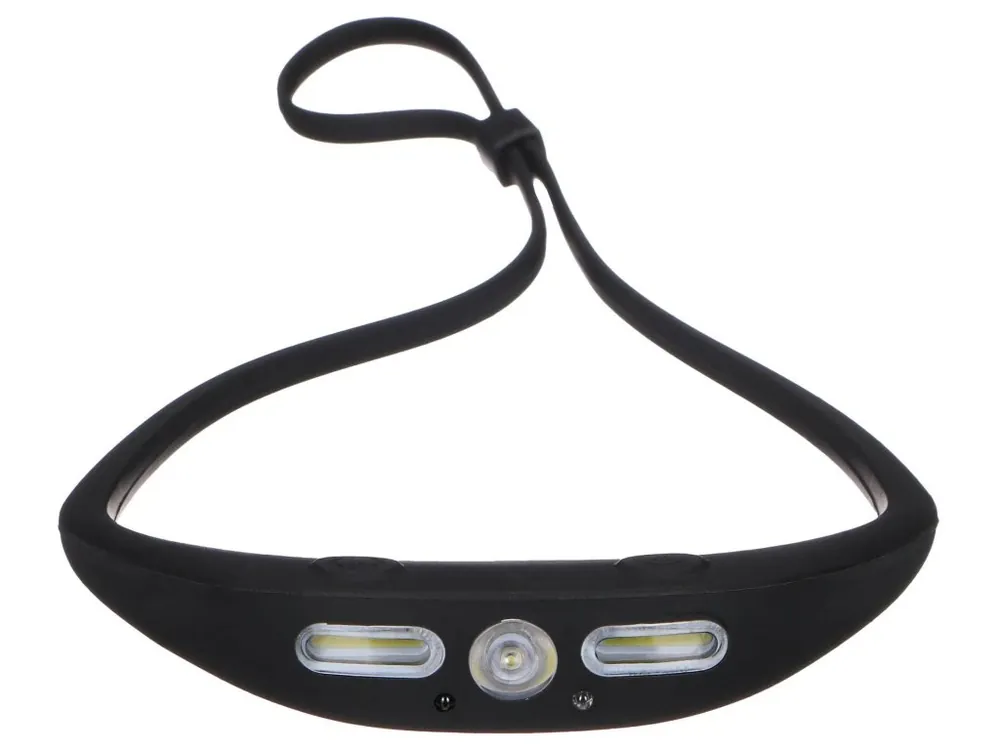Nejprodávanější Čelovka s gumovým páskem a senzorem HEADLAMP SENSOR 1, 160 lm, XPG LED, COB, USB SIXTOL