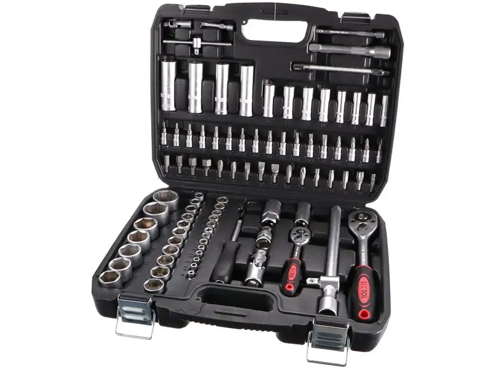Vysoce Kvalitní Gola sada 1/2" a 1/4", 6hranné hlavice, 4-32 mm, 94 ks - SIXTOL