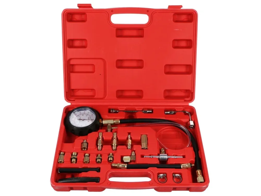 Tovární Cena Sada pro testování tlaku benzínových motorů MECHANIC ENGINE TESTER 20, 0-10bar, 20ks SIXTO