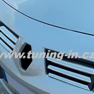 Novinka Renault Megane II 03-06 - nerez chrom lišty přední masky - OMSA LINE