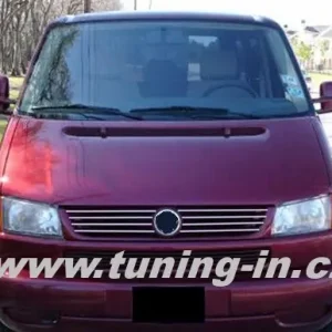 Výhodná Nabídka VW Transporter/Caravelle T4 97-03 - NEREZ (!) chrom lišty masky - OMSA LINE