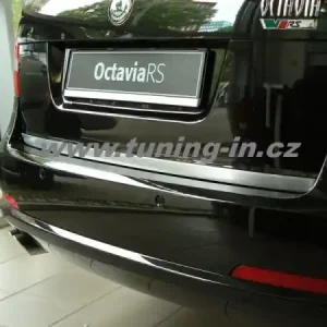Škoda Octavia II Combi 04-11 - NEREZ lišta pod SPZ dlouhá ´Brushed Steel´ - OMSA LINE Dokud Zásoby Vydrží