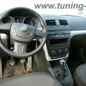 Oblíbený Škoda Yeti - panel rádia manuální klimatizace / BEZ navigace - ALUMINIUM