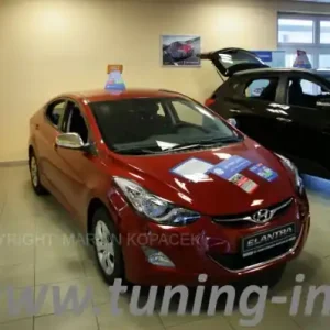 Rychlé Dodání Hyundai Elantra - NEREZ chrom kryty zrcátek (s blinkry) OMTEC