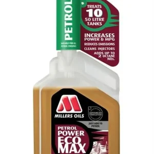 Sleva Aditiva pro benzínové motory - Millers Oils Petrol Power ECOMAX 500 ml