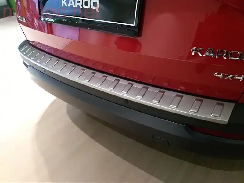 Škoda Karoq včetně Facelift - Difuzor zadního nárazníku, ABS - stříbrný matný Super Cena