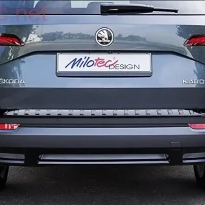 Vysoce Kvalitní Škoda Karoq včetně Facelift - Práh pátých dveří - černý lesklý