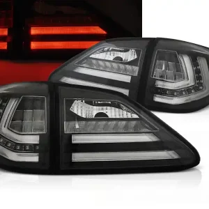Víkendová Akce LEXUS RX III 350 09-12 - zadní LED světla černá LED BAR s dynamickým blinkrem