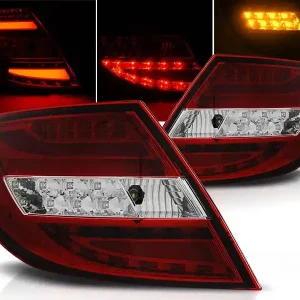 Koupit Online MERCEDES C-KLASA W204 07-10 SEDAN - zadní LED světla červeno bílá LED BAR