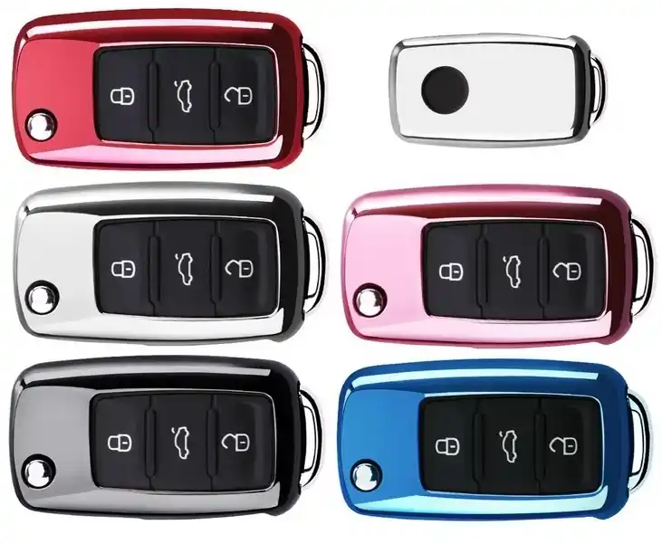 Akce Metalický obal, kryt na klíč pro vozy Škoda Fabia II (2006 - 2014) - různé barvy