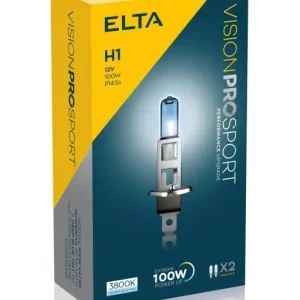Jen Po Omezenou Doba Žárovky H1 Elta VISION PRO SPORT 100W (TWIN PACK 2 ks)