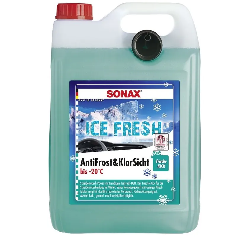 Dokud Zásoby Vydrží Zimní kapalina do ostřikovačů SONAX ICE FRESH (-20°C) - 5 litrů
