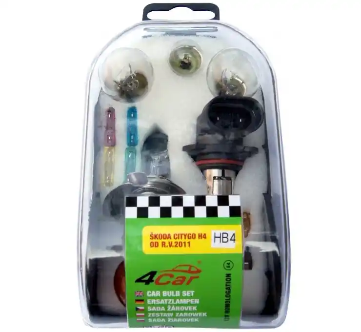 Cenová Bomba Servisní krabička autožárovek Škoda Citigo (od roku 2011>) (H4 + HB4) - 4CAR