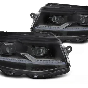 Přední světla VW T6 15-19 černé FULL LED SEQ DRL Expresní Doručení