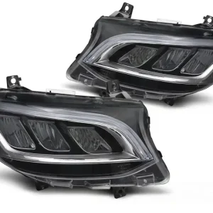 Top Prodej Přední světla MERCEDES SPRINTER 18-23 černá/chrom FULL LED