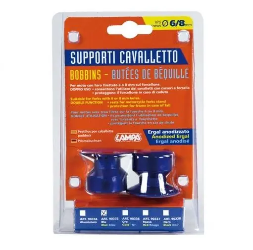 Speciální Cena Adaptéry pro stojany motorek - modré 6/8 mm - Lampa Italy