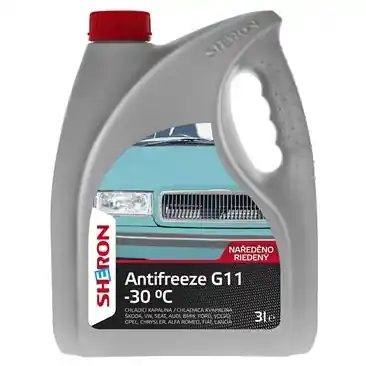Chladící kapalina SHERON Antifreeze G48 do -30°C, 3 litry Výhodná Nabídka