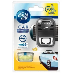 Časově Omezené Vůně do auta, osvěžovač vzduchu Ambi Pur Car Anti Tobacco Citrus
