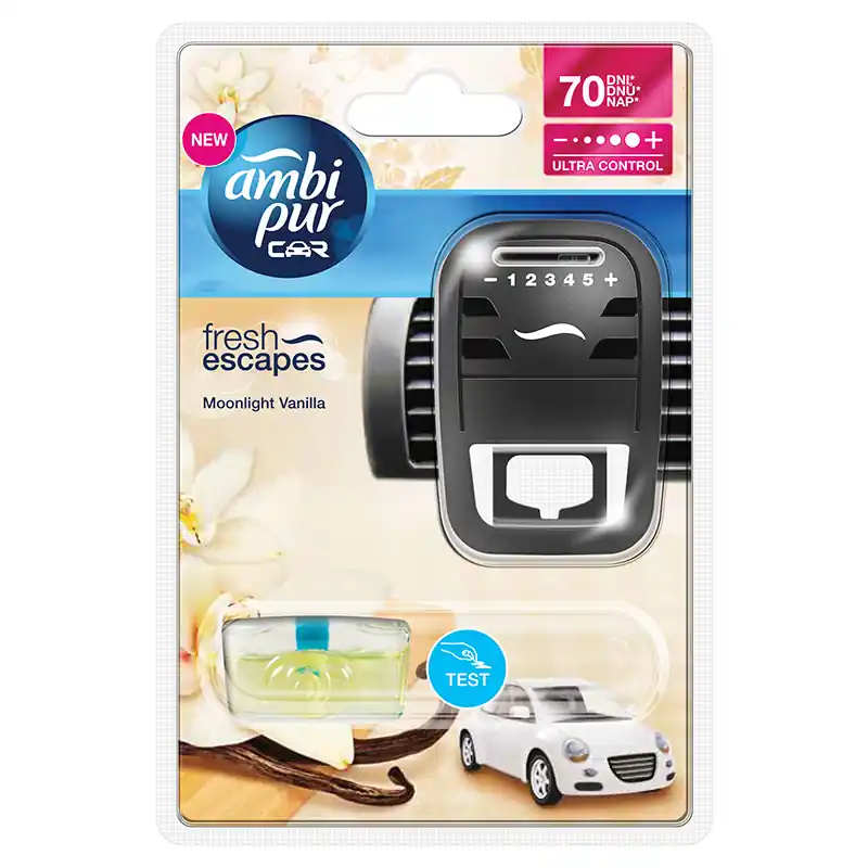 Poslední Šance Vůně do auta, osvěžovač vzduchu Ambi Pur Car Moonlight Vanilla