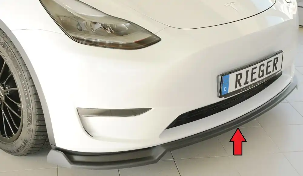 Rieger lipa pod přední nárazník pro Tesla Model Y 003, 03/20-, plast ABS bez povrchové úpravy Nakupujte Hned