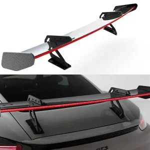 Přímo Od Výrobce Porsche 718 Cayman 982c / 718 S / 718 GTS / 718 T, karbonové zadní křídlo s LED světlem ver. 1, Maxton Design Carbon Division