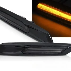 Expresní Doručení BMW F10/F11 2010-2013 - LED Dynamické blikače ČERNÉ KOUŘOVÉ