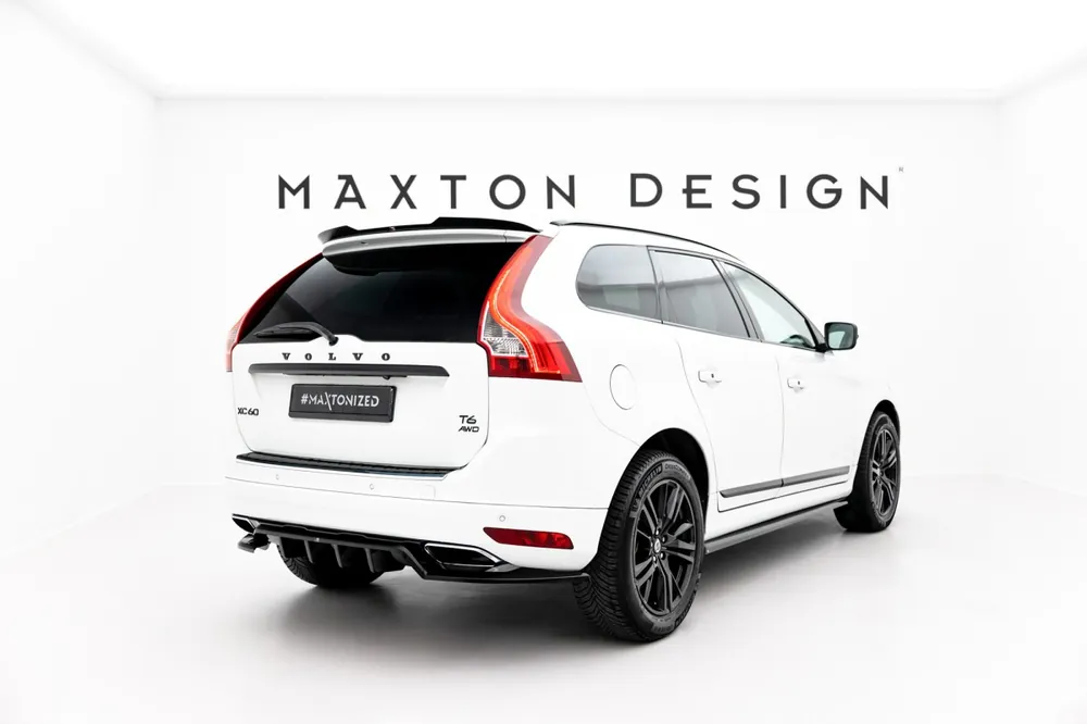 Must-Have Volvo XC60 Mk1 Facelift, spoiler pod zadní nárazník s žebrováním, Maxton Design
