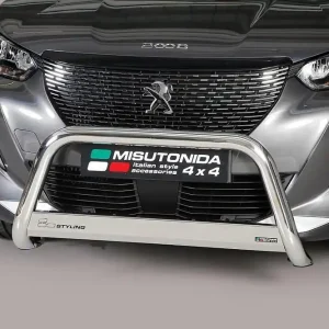 Originální Peugeot 2008 II nerezový přední ochranný rám 63mm