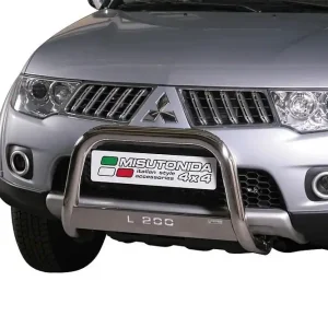 Sezónní Sleva Mitsubishi L200 IV FL nerezový přední ochranný rám 63mm