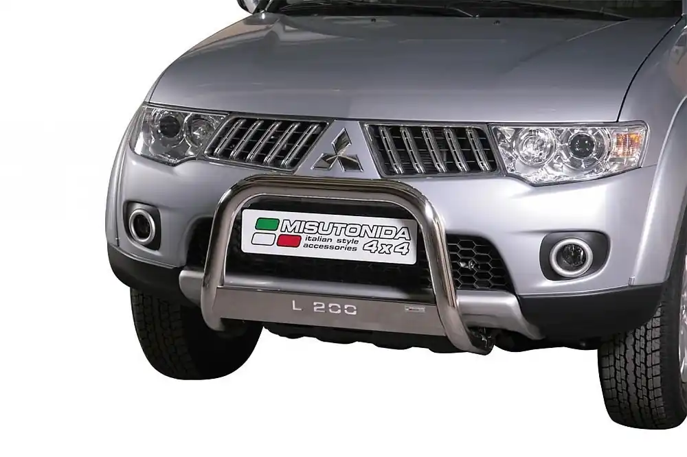 Sezónní Sleva Mitsubishi L200 IV FL nerezový přední ochranný rám 63mm