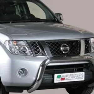 Super Cena Nissan Navara V6 II FL nerezový přední ochranný rám 76mm