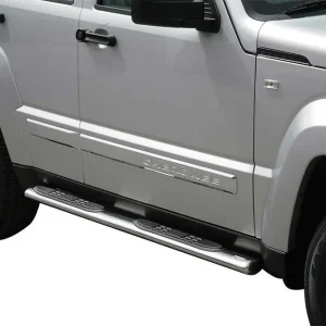 oválné boční nášlapy Misutonida se stupátky pro Jeep Cherokee, r.v. 2008-2013, nerezové, 95x60mm Nejprodávanější