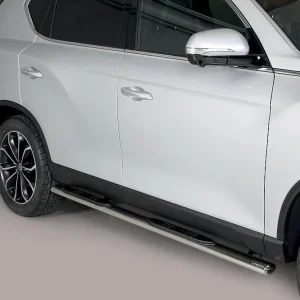 oválné boční nášlapy Misutonida se stupátky pro SsangYong Rexton II Y400, od r.v. 2018->>, nerezové, 95x60mm Autentický