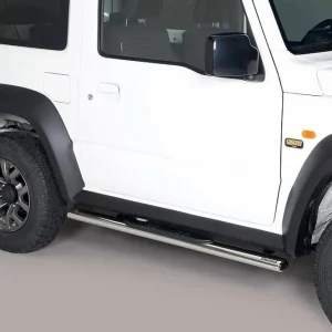 oválné boční nášlapy Misutonida se stupátky pro Suzuki Jimny IV, od r.v. 2018-> , nerezové, 95x60mm Dokud Zásoby Vydrží
