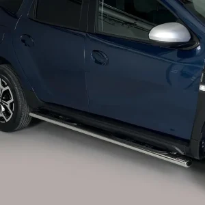 Nejprodávanější oválné boční nášlapy Misutonida se stupátky pro Dacia Duster, od r.v. 2018-> , nerezové, 95x60mm