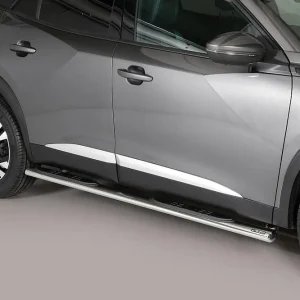 Rychlé Dodání oválné boční nášlapy Misutonida se stupátky pro Peugeot 2008 II (P24), od r.v. 2019- , nerezové, 95x60mm