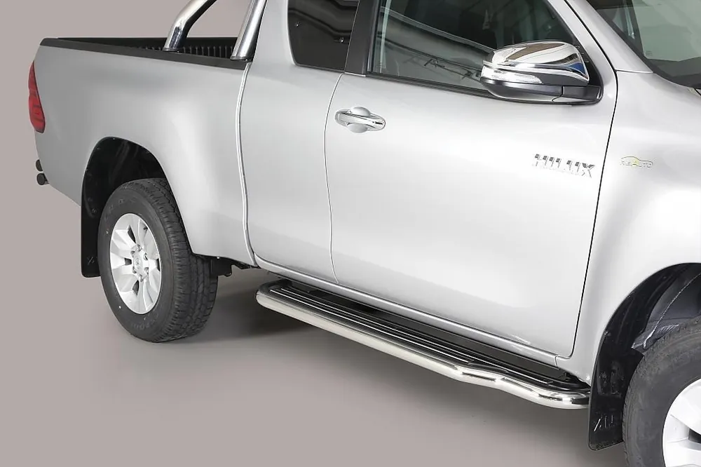 Nakupujte Hned Boční nerezové nášlapy Toyota Hilux VIII extra cab