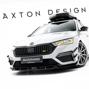 Škoda Octavia RS IV Liftback/Combi, spoiler pod přední nárazník ver.5, Maxton Design Cenová Bomba