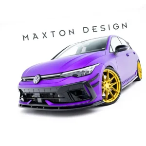Novinka Volkswagen Golf R VIII Facelift, spoiler pod přední nárazník v.2, Maxton Design