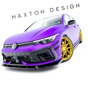 Značkový Volkswagen Golf R VIII Facelift, spoiler pod přední nárazník v.3, Maxton Design