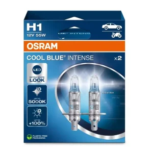 Nejlepší Volba OSRAM COOL BLUE INTENSE NEXT GENERATION autožárovky H1 - bílé světlo 5000 K, 2 ks v balení