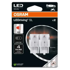 Novinka OSRAM LED autožárovky LEDriving SL W21W, červená