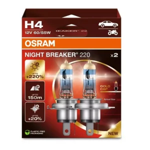OSRAM NIGHT BREAKER 220 autožárovky H4 - o 220% více světla, 2 ks v balení Nejlepší Cena