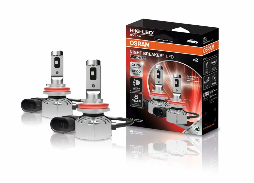OSRAM NIGHT BREAKER LED SMART homologované LED autožárovky H16 do mlhových světel Zlevněný
