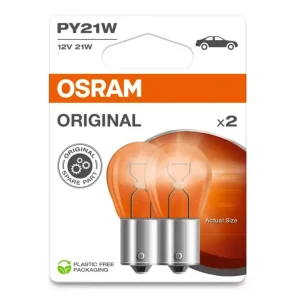 Objednat Nyní OSRAM STANDARD autožárovky PY21W, 2 ks v balení